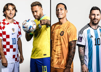 विश्वकपमा आजदेखि क्वाटरफाइनल खेल : ब्राजिल र क्रोएसिया तथा अर्जेन्टिना र नेदरल्याण्ड्स भिड्दै