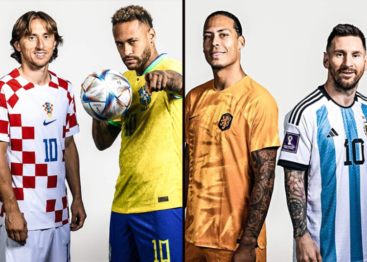 विश्वकपमा आजदेखि क्वाटरफाइनल खेल : ब्राजिल र क्रोएसिया तथा अर्जेन्टिना र नेदरल्याण्ड्स भिड्दै