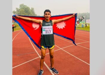 अन्तराष्ट्रिय बीकेएसपी कप एथलेटिक्स च्याम्पियनसीपमा नेपालले रजत जित्याे