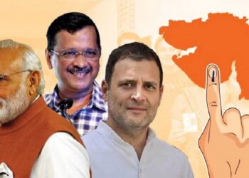 गुजरातमा भाजपाको १५२ स्थानमा अग्रता
