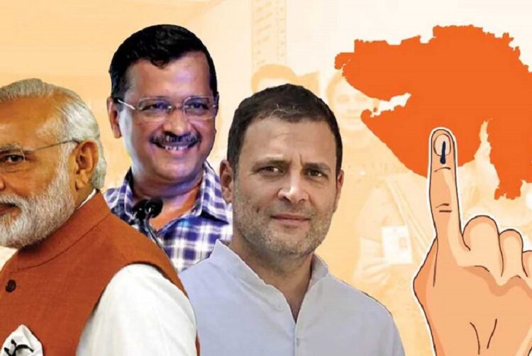 गुजरातमा भाजपाको १५२ स्थानमा अग्रता