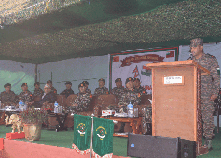 नेपाली सेना र भारतीय सेनाबीचको संयुक्त सैनिक अभ्यास सुरु