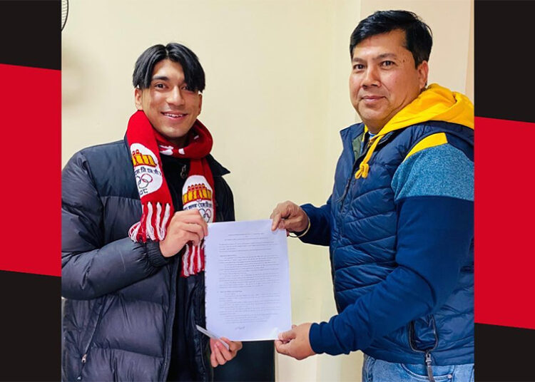 राष्ट्रिय टिमका फरवार्ड मनिष डाँगी ए डिभिजन लिग खेल्न संकटामा आवद्ध