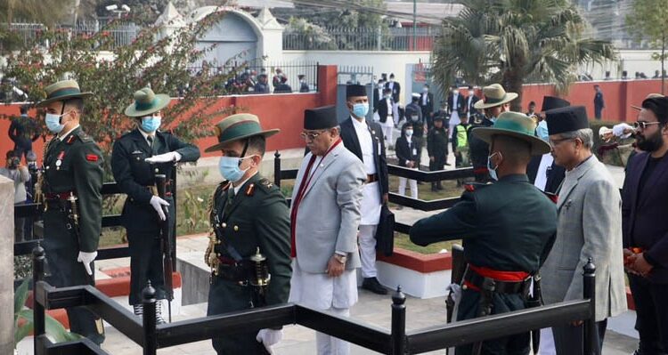 PM Prachanda offers tribute to martyrs