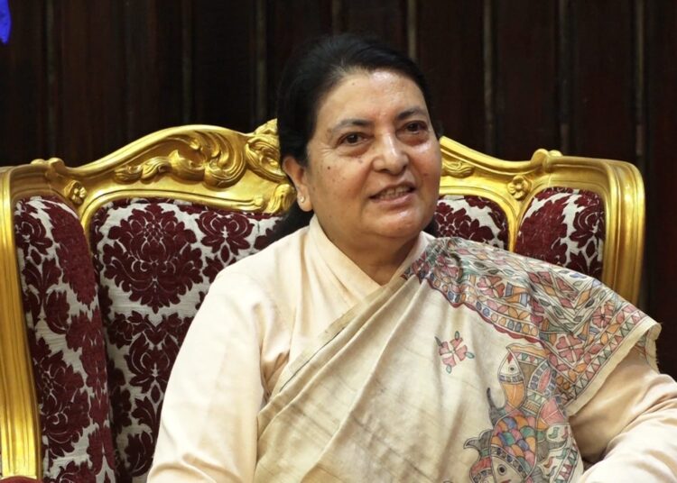 नेपाली पर्वहरूले नेपाली पहिचान निर्माण गर्न योगदान पुर्याएको छ: राष्ट्रपति भण्डारी