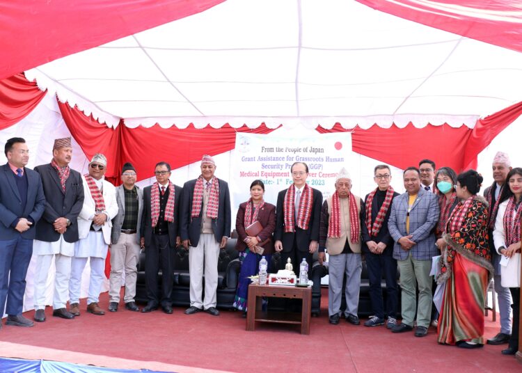 जापानीका तर्फबाट नेपाल नेत्रज्योति संघलाई सहयाेग