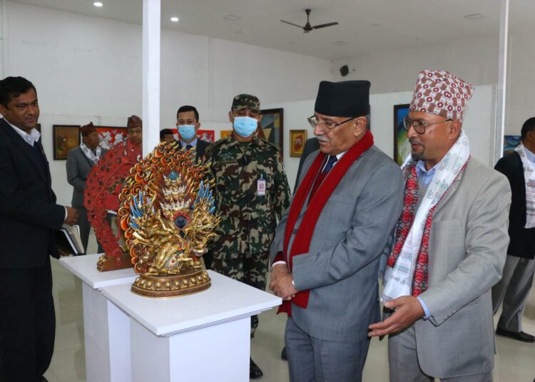 चन्द्रमानसिंह मास्के प्रदर्शनी कक्षमा चित्रकला र मूर्तिकला प्रदर्शनी