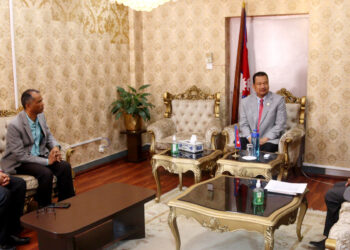 संघीय मामिलामन्त्री अमनलाल मोदीसँग तीन आयोगका अध्यक्षबीच भेट