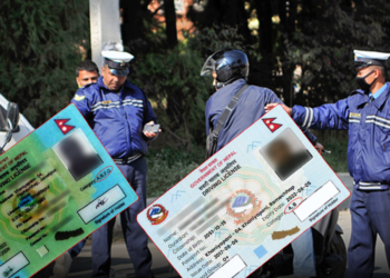 ललितपुर बस्ने २८ वर्षीय प्रकाश घर्ती मगर ट्राफिक प्रहरीको परे चेकिङमा