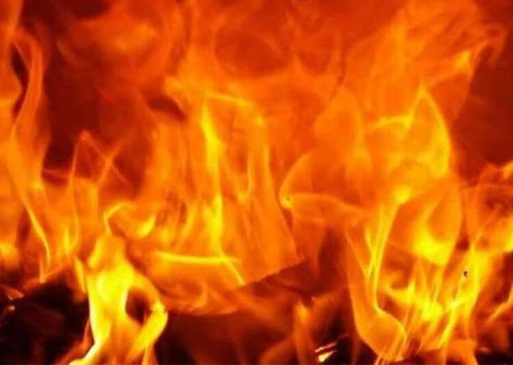 उदयपुरगढीको हाडेबास कृषि फार्ममा आगलागी, सात घर नष्ट