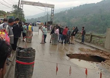 One-way traffic resumes along Prithvi Highway