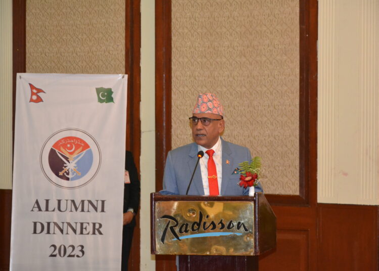 Alumni gathering for Nepali Army officers in Pakistan embassy