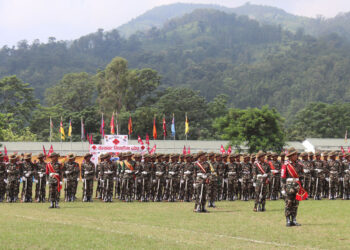 सी.स. ११ सैन्य आधार तालिमको अन्तिम देलेल कवाज प्रदर्शन