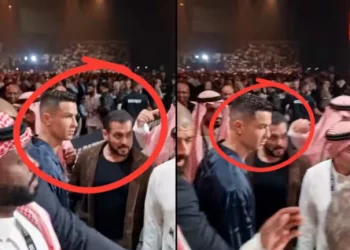 रोनाल्डोले सलमानसँग काँध मिलाए अभिवादन नगरेपछि . .