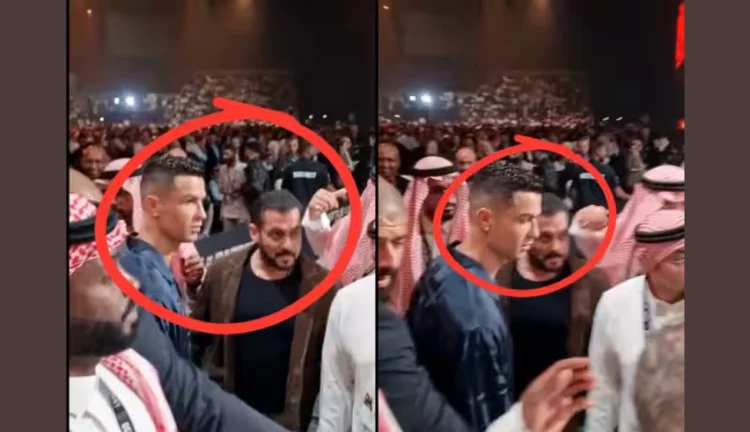 रोनाल्डोले सलमानसँग काँध मिलाए अभिवादन नगरेपछि . .