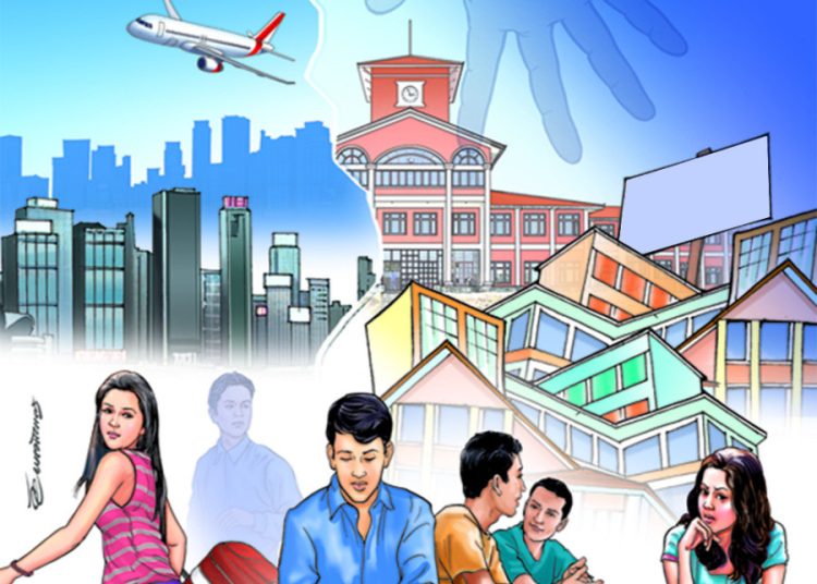 हरेक महिना १० हजार विद्यार्थीले छाड्छन् देश