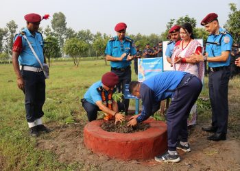 ६८औं प्रहरी दिवसको अवसरमा वृक्षरोपण