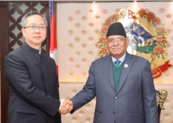 चिनियाँ राजदूत  सोङ र प्रधानमन्त्री प्रचण्डबीच भेटवार्ता