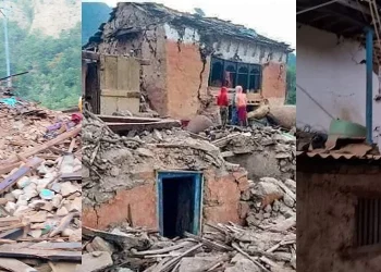 माथि चर्किएको पहाड, तल भूकम्पपीडितको बास