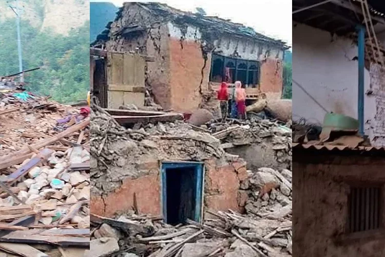 माथि चर्किएको पहाड, तल भूकम्पपीडितको बास