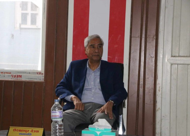 सभापति देउवाले कांग्रेसको बैठक बोलाइयाे