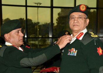 थापा नेपाली सेनाको रथीमा बढुवा