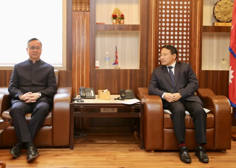 अर्थमन्त्री पुन र चिनियाँ राजदूत सोङबिच भेटवार्ता