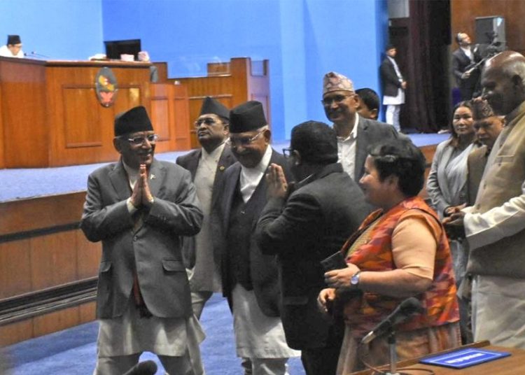 प्रधानमन्त्री प्रचण्डले विश्वासको मत पाए