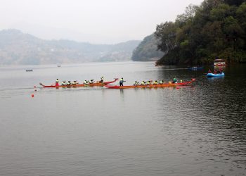 राष्ट्रिय ड्रागन डुंगा दौड प्रतियोगिता पोखरामा