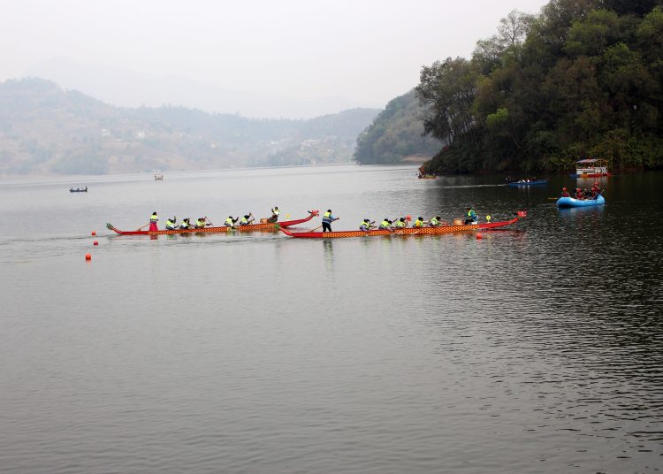 राष्ट्रिय ड्रागन डुंगा दौड प्रतियोगिता पोखरामा