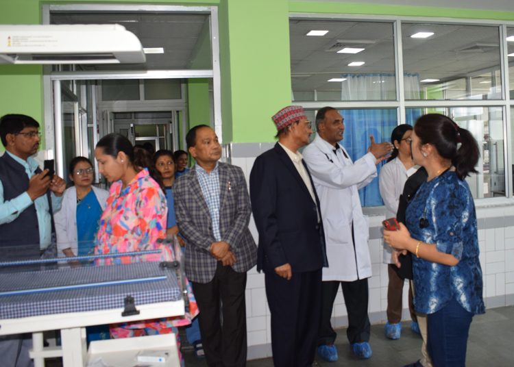 नेपाल मेडिकल कलेजको एनआइसियूको स्तरोन्नति