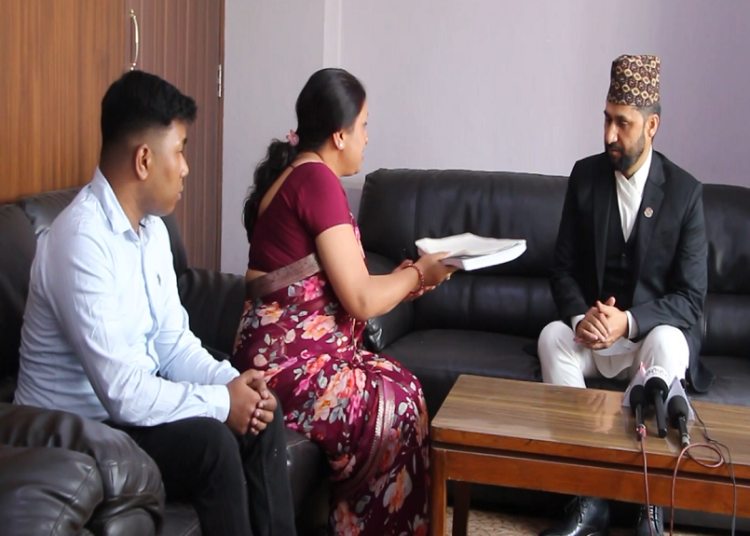 हत्या आरोपितलाई कानुनअनुसार कारबाही गर्न गृहमन्त्री समक्ष ध्यानाकर्षण