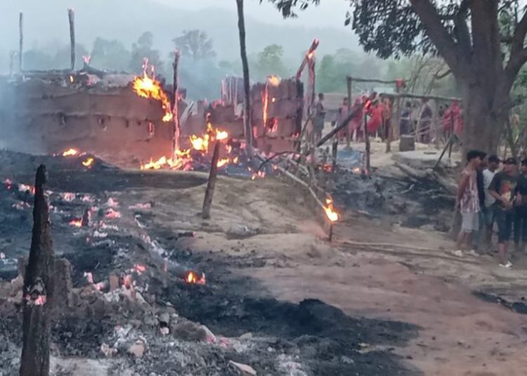 घरमा आगलागी हुँदा २ जनाको मृत्यु