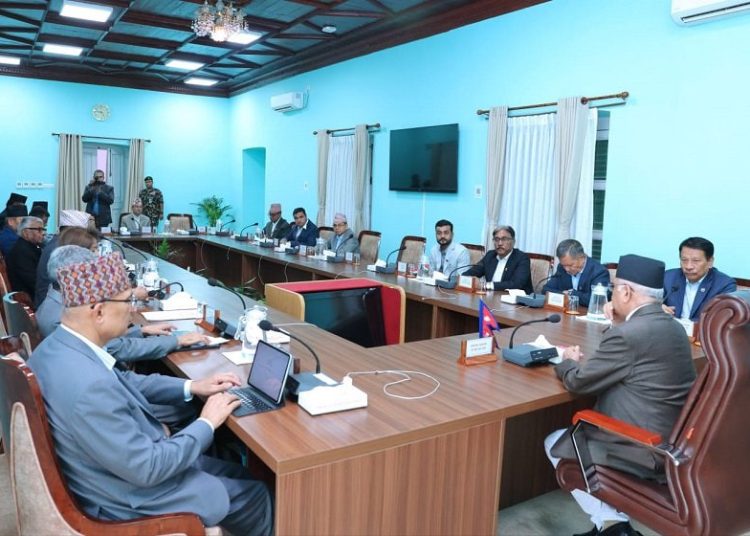 मन्त्रिपरिषद्को बैठक बस्दै