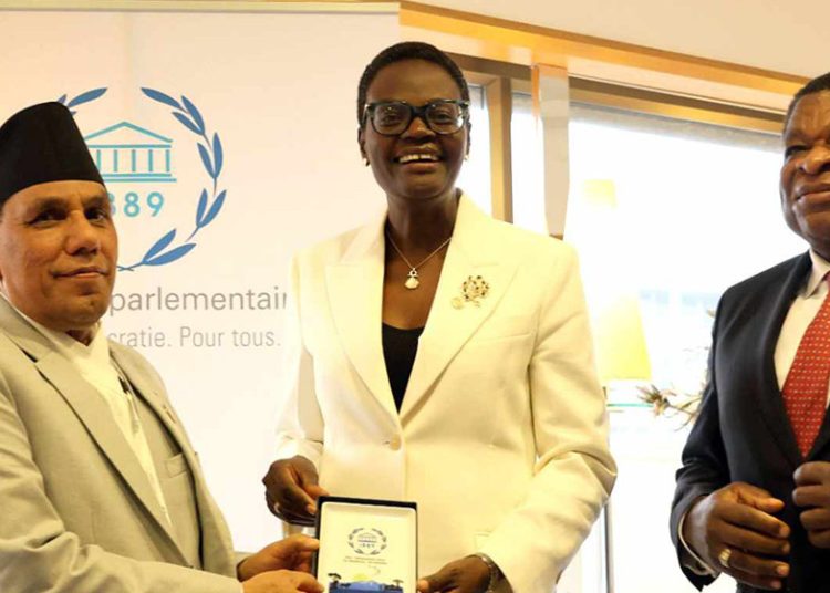 आइपीयू अध्यक्ष र महासचिवसँग राष्ट्रियसभा अध्यक्ष दाहालको भेट