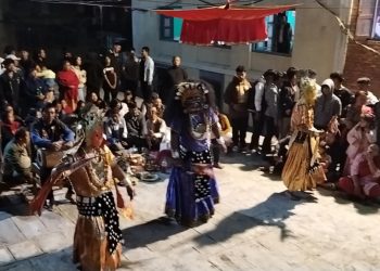 कीर्तिपुरमा करिब ३ सय वर्ष पुरानो देवी नाँच देखाइयाे