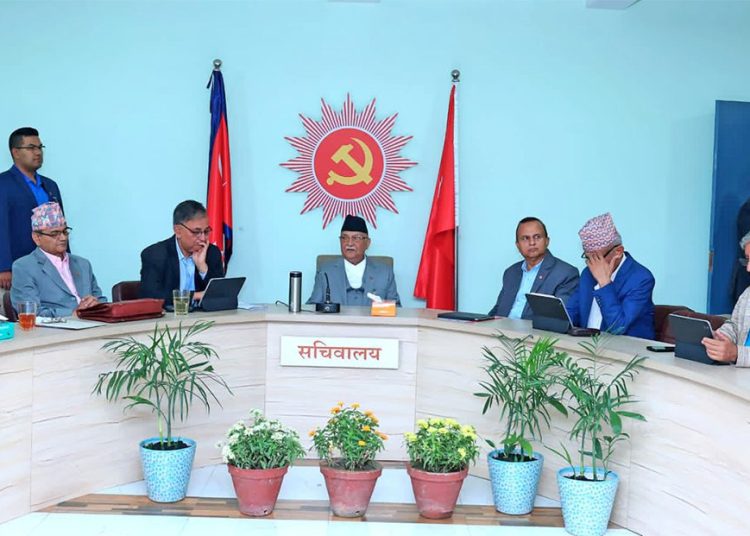 नेकपा एमालेको सचिवालय बैठक जारी