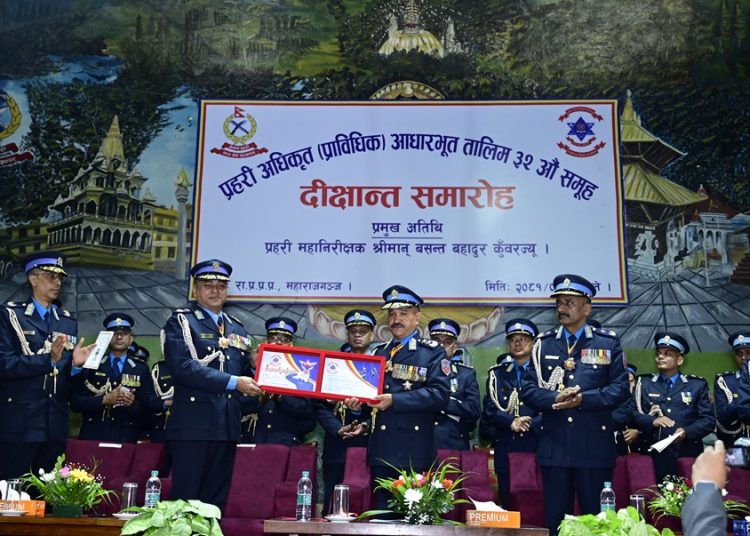 प्रहरी अधिकृत आधारभूत तालिमको दीक्षान्त समारोह सम्पन्न