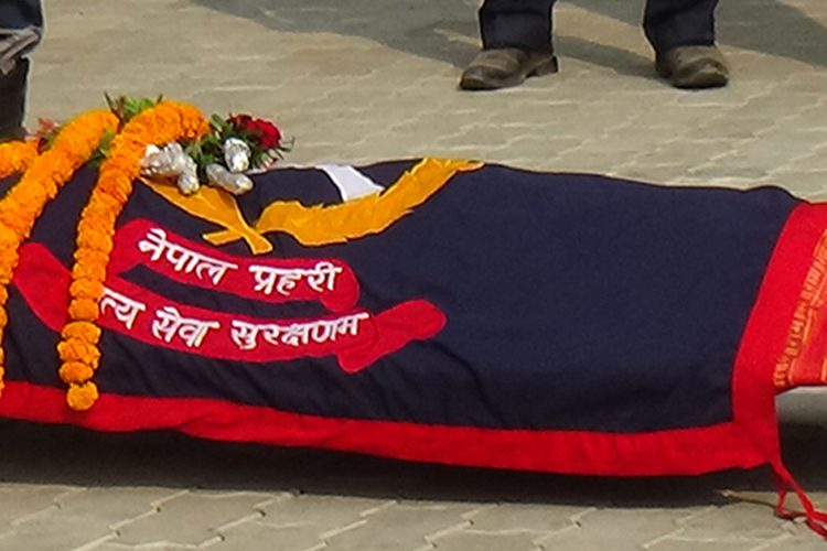 दुर्घटनामा परी  प्रहरी जवानको मृत्यु