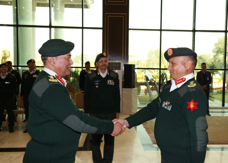 उपरथी प्रदीपजंग केसीलाई रथी दर्जाको दर्ज्यानी चिह्न  प्रदान