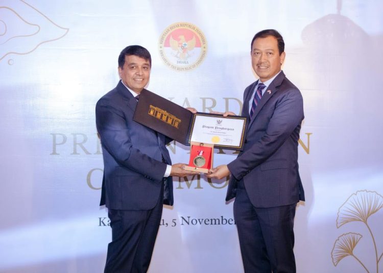 इन्डोनेसिया सरकारबाट अध्यक्ष ढकाल सम्मानित