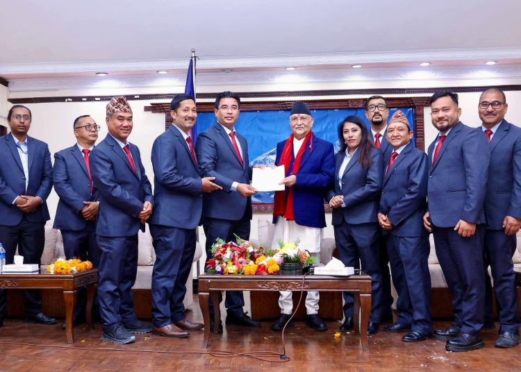 प्रधानमन्त्री ओलीलाई एनएफपिजेकाे ध्यानाकर्षणपत्र