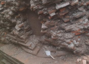 थँबहि विक्रमशील महाविहारमा पुरातात्विक भौतिक संरचना भेट्टियो