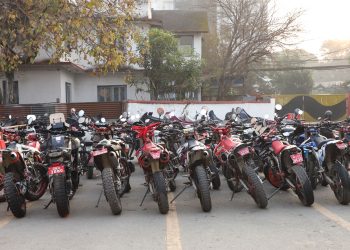 ध्वनी प्रदुषण हुने गरी चलाइएका ५२ मोटरसाइकल नियन्त्रणमा