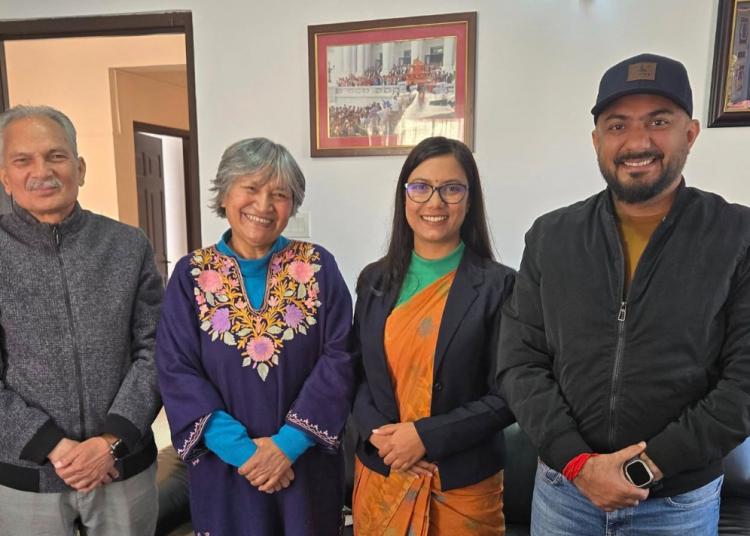 बाबुराम भट्टराई र रास्वपाकी सांसद गौतमबीच भेटवार्ता