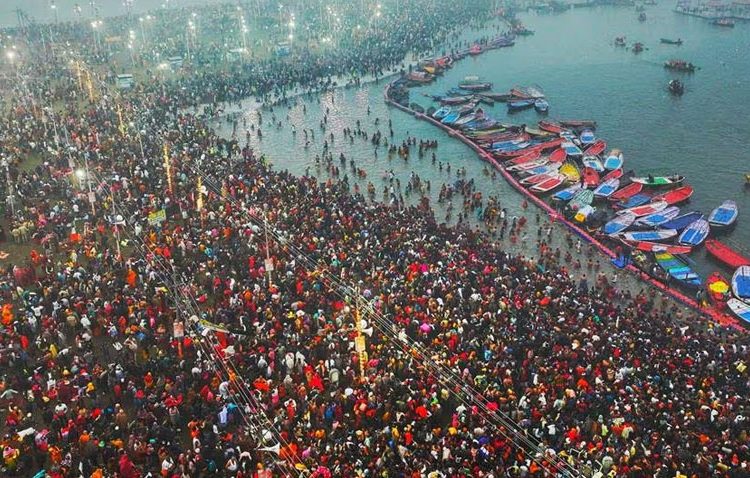 महाकुम्भ मेलामा सहभागी हुन विश्वभरबाट भक्तहरू आउँनेक्रम जारी