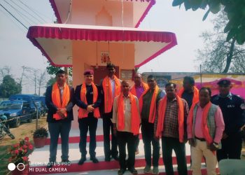 दुर्गा भवानीको मन्दिर प्रहरी उपरीक्षक भट्टद्वारा समुद्घाटन