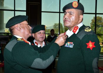 सेनाको उपरथी दर्जामा पदोन्नति