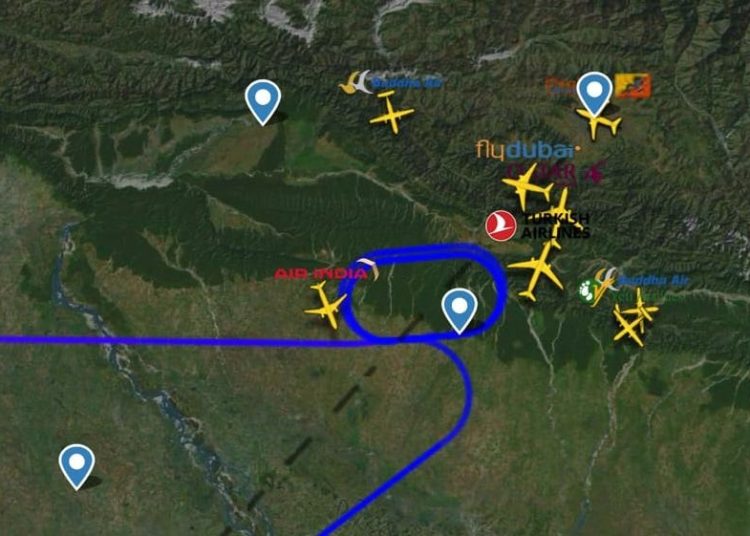 हवाई उडान प्रभावित