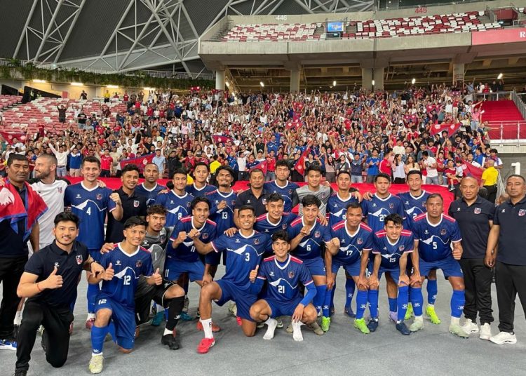 नेपालले सिङ्गापुर विरूद्ध ३६ वर्षपछि जित निकाले